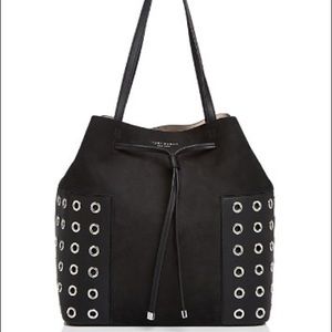Tory Burch Block-T Grommet Bucket Bag
